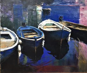 A. Patrisi Blue reflections cm 100x120 A. Patrisi Blue reflections cm 100x120