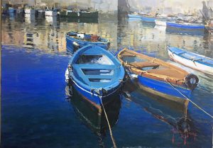 A. Patrisi Fishing boats cm 50x70 A. Patrisi Fishing boats cm 50x70