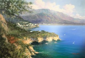 P.Esposito Sorrento coast cm 70x100 - P.Esposito Sorrento coast cm 70x100 -