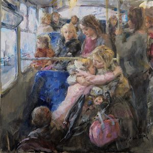 U. De Cesare cm 25x25 On the bus U. De Cesare cm 25x25 On the bus