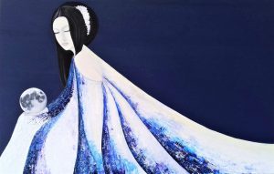 Geisha and moon 70x100cm N 6 Geisha and moon 70x100cm N 6